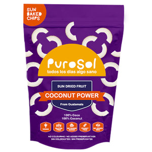 Pallet of Sun Dried Coconut Power by PuroSol (422.5 Kgs)-healthy snacks sun-dried in Guatemala, dehydrated fruits and herbs for all of your culinary creations