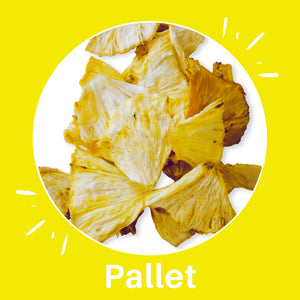 Pallet of Sun Dried Pineapple Power by PuroSol (422.5 Kgs)-healthy snacks sun-dried in Guatemala, dehydrated fruits and herbs for all of your culinary creations