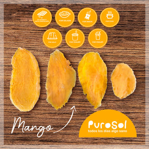 Sun Dried Sliced Mango (217 gr.)-healthy snacks sun-dried in Guatemala, dehydrated fruits and herbs for all of your culinary creations