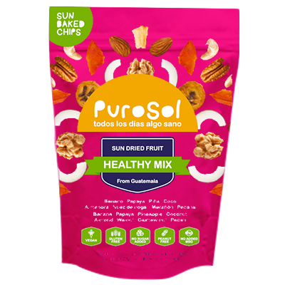 Pallet of Sun Dried Healthy Mix by PuroSol (550 kgs)-healthy snacks sun-dried in Guatemala, dehydrated fruits and herbs for all of your culinary creations