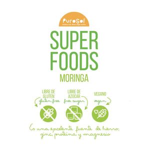 SuperFood Sun Dried Pulverized Moringa (217 gr.)-healthy snacks sun-dried in Guatemala, dehydrated fruits and herbs for all of your culinary creations