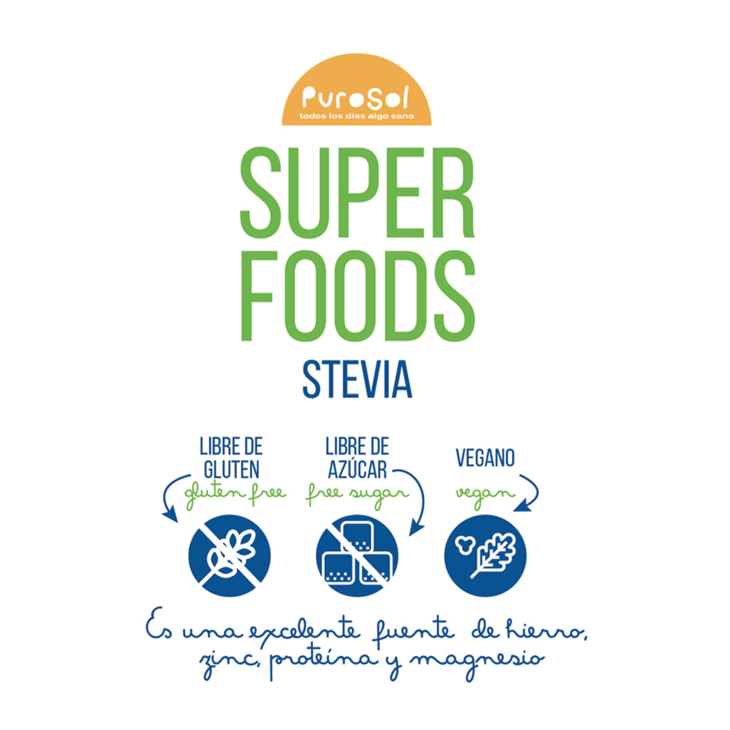 SuperFood Sun Dried Stevia (217.gr)-healthy snacks sun-dried in Guatemala, dehydrated fruits and herbs for all of your culinary creations