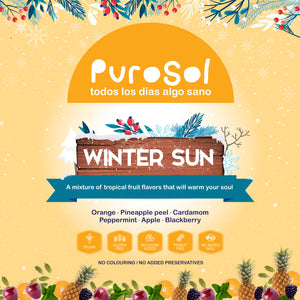 Winter Sun Infusion by PuroSol (217 gr.)-healthy snacks sun-dried in Guatemala, dehydrated fruits and herbs for all of your culinary creations